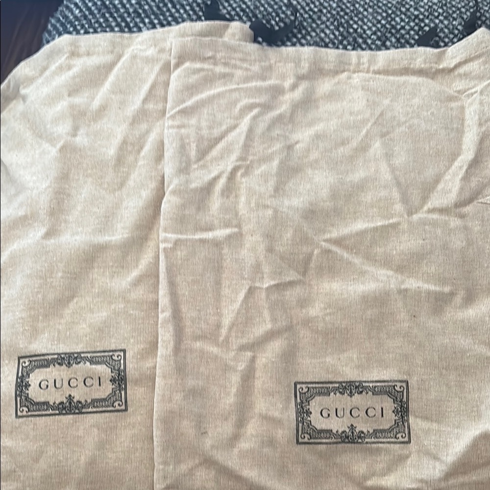 2 Gucci Beige Dust Bags